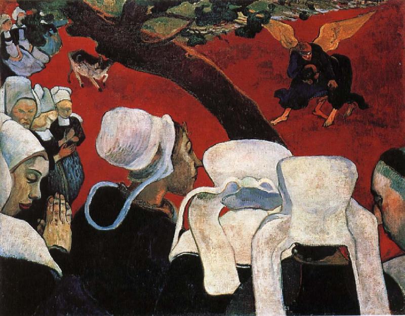 Paul Gauguin Jacob struggled with the Angels oil painting image